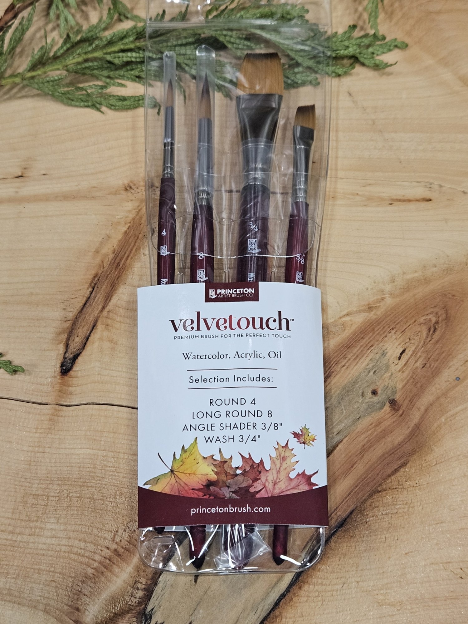 Princeton Velvetouch 4 Brush Set_Stoneground Paint Co.